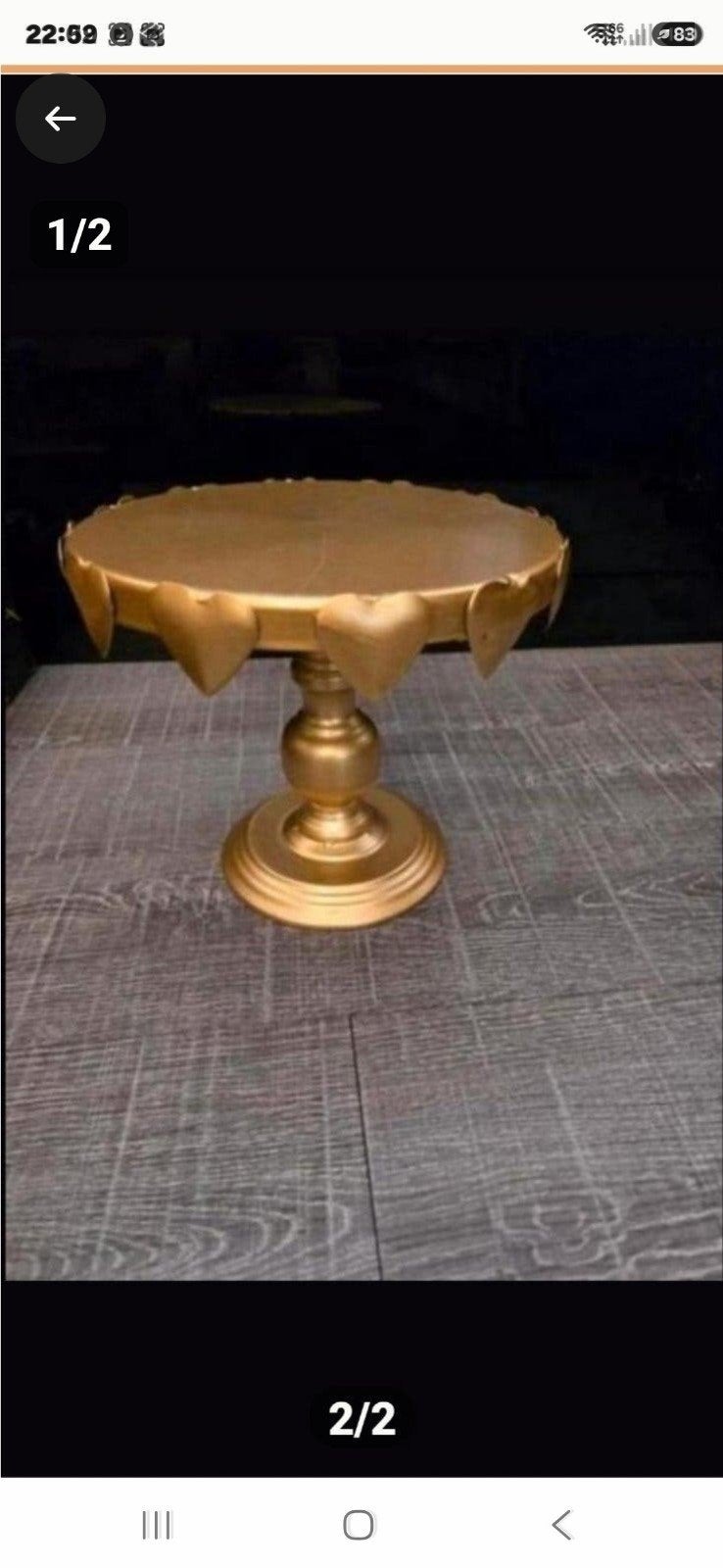 Prachtige gouden etagere, ideaal voor het presenteren, Ophalen of Verzenden, Nieuw