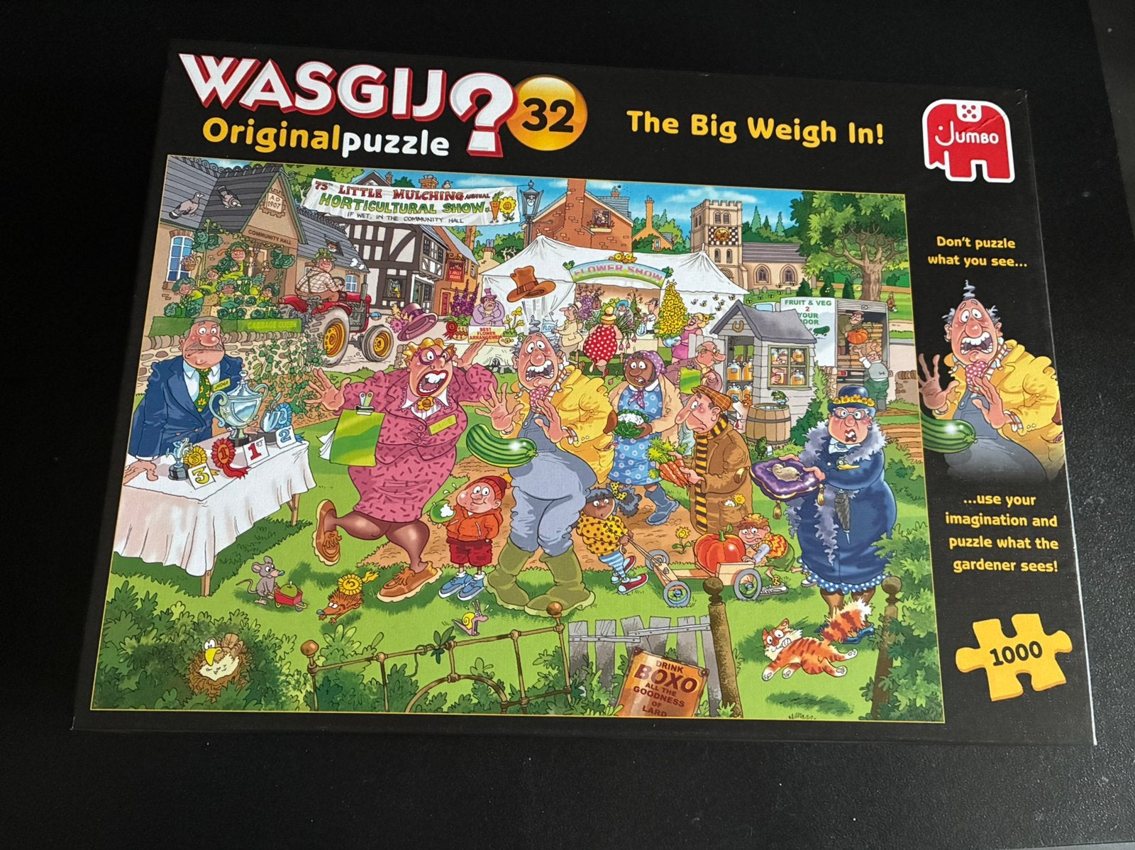 Puzzel Wasgij nr32 1000st, Ophalen of Verzenden, 500 t/m 1500 stukjes, Zo goed als nieuw