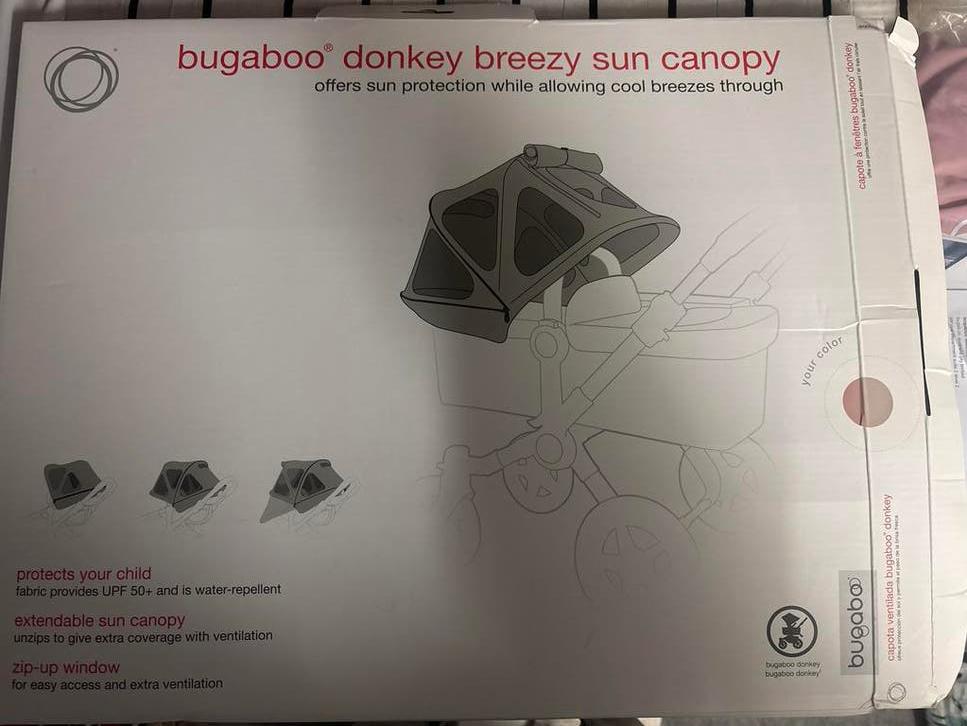 Bugaboo Donkey Breezy Zonnekap Roze, Ophalen of Verzenden, Nieuw, Bugaboo