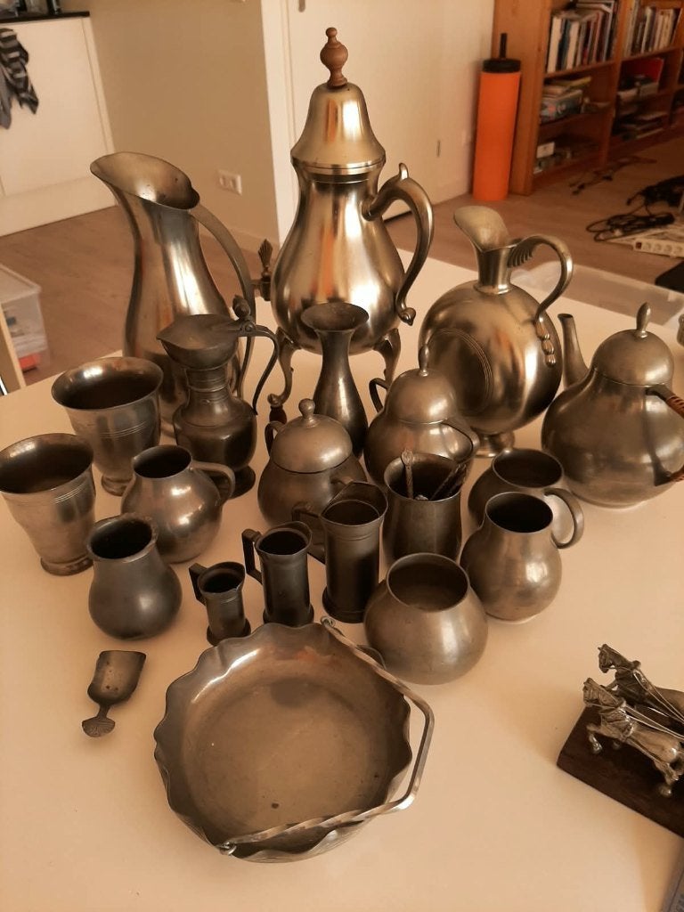 Tinnen siervoorwerpen, Antiek en Kunst, Ophalen