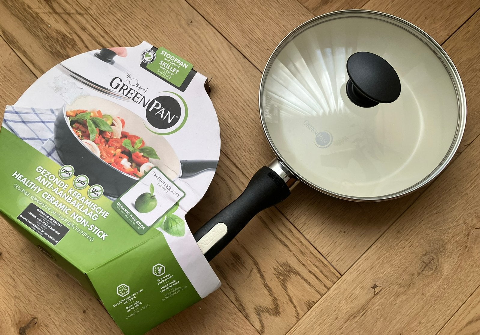 The GreenPan healthy ceramic keramische pan nieuw ongebruikt, Ophalen of Verzenden, Nieuw, Overige materialen, Koekenpan of Braadpan