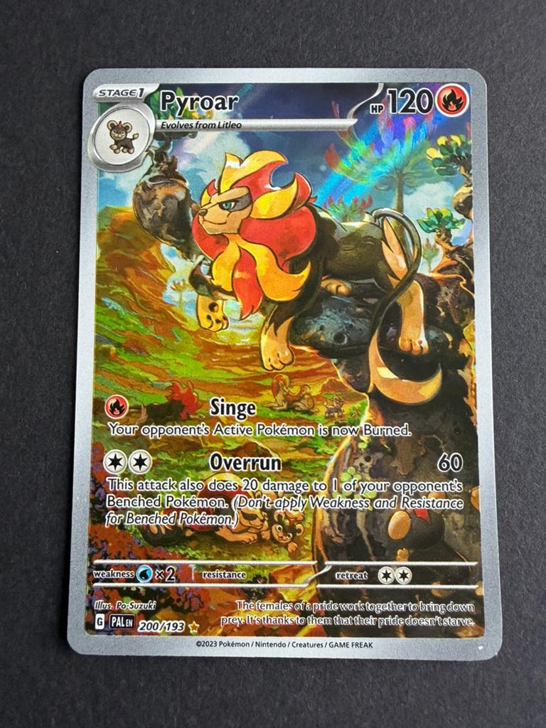 Pokemon kaart pyroar pal 200, Ophalen of Verzenden, Zo goed als nieuw