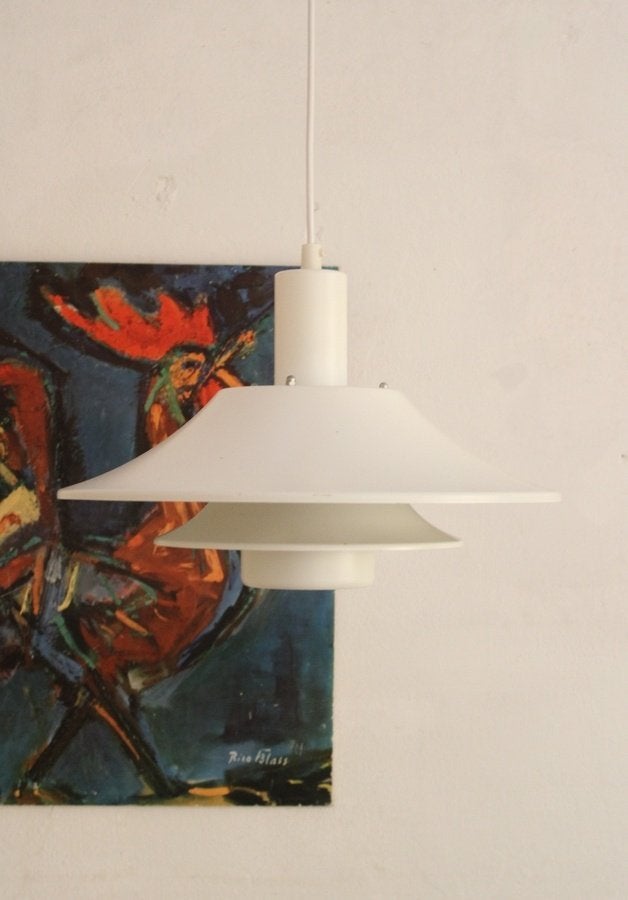 Deense Lyskaer vintage schalen lamp hanglamp, Gebruikt, -, -, Ophalen of Verzenden