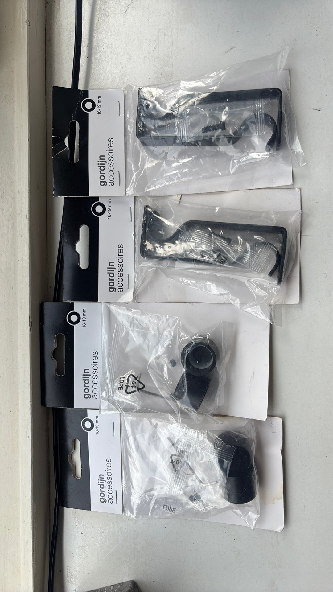 Goedijnaccessoires steun en knop, Ophalen, Nieuw