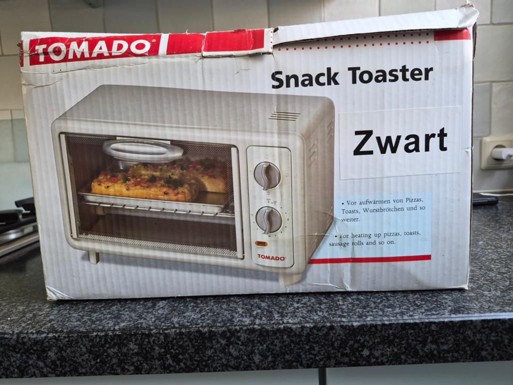 Mini Tomado oven inde originele  verpakking, Ophalen of Verzenden, Minder dan 45 cm, Minder dan 45 cm
