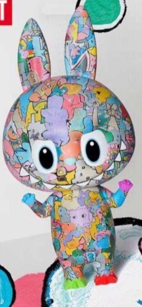 Labubu 400% the monsters Popmart, How2work, Kassing Lung, Verzamelen, Ophalen of Verzenden, Zo goed als nieuw