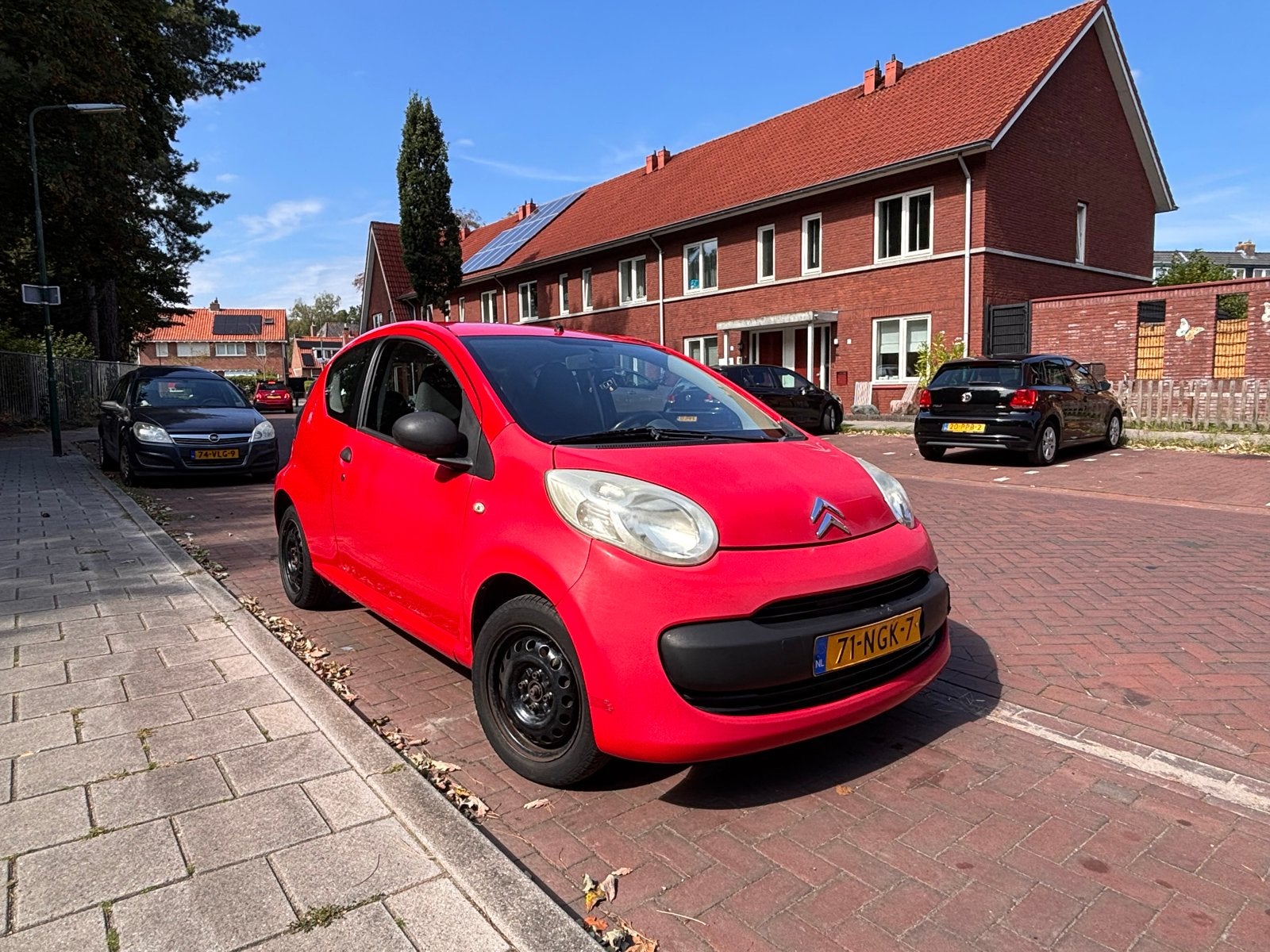 Citroën C1 1.0 3-DRS 2008 Rood, Auto's, Citroën, Voorwielaandrijving, Radio, 4 stoelen, C1