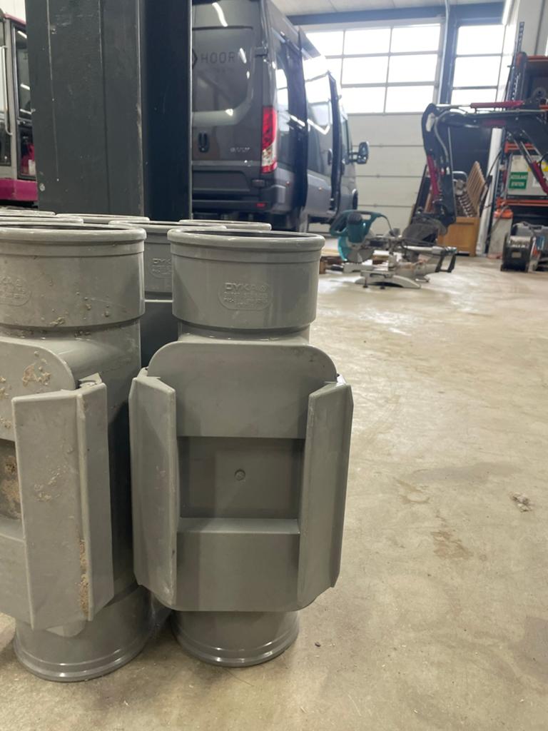 Pvc Onstoppings stuk 125 mm mof mof, Bochten, Pvc, Nieuw, Ophalen of Verzenden