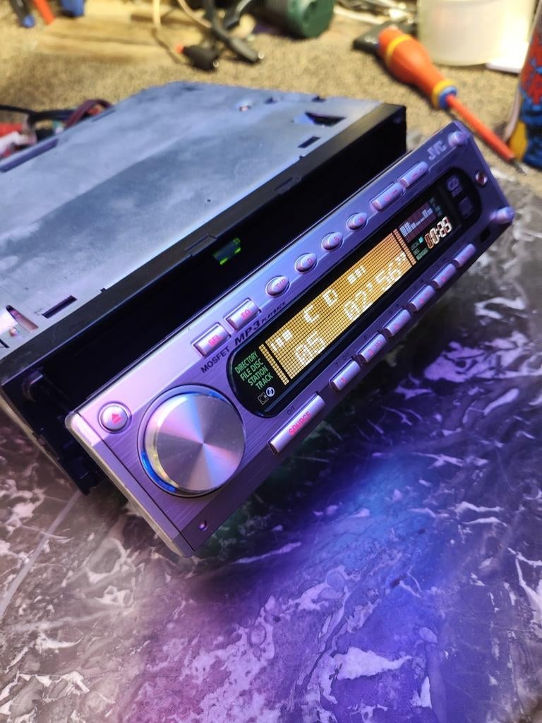 JVC *EQ* MP3 * high-end*8rca gold plated*Youngtimer*, Auto diversen, Autoradio's, Ophalen of Verzenden, Gebruikt