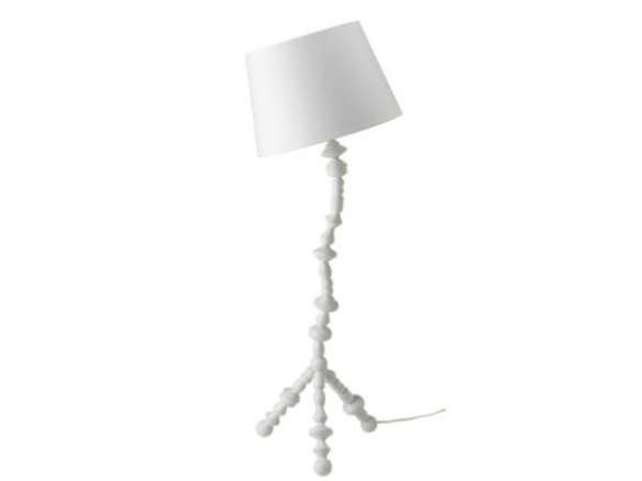 Witte houten Ikea PS Svarva lamp / kralenlamp, Ophalen, 100 tot 150 cm, E27 (groot), Zo goed als nieuw