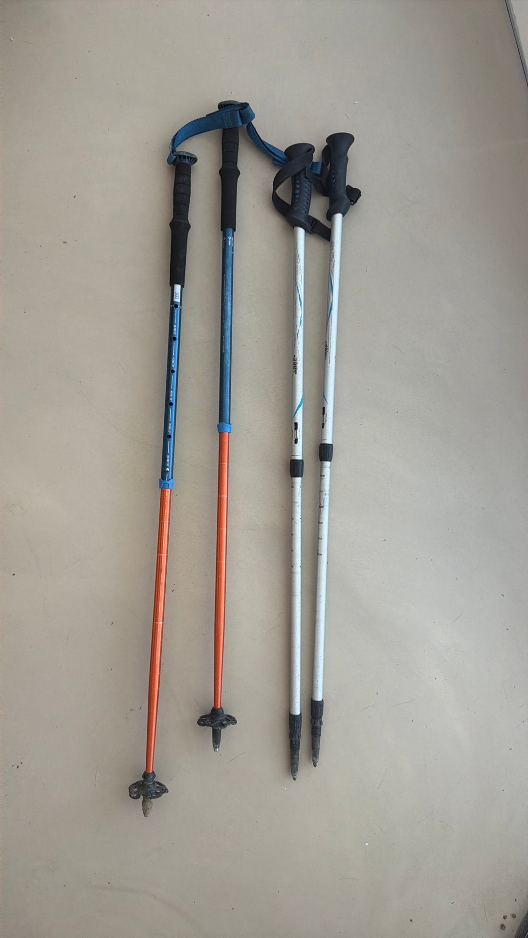 2 paar verstelbare wandelstokken voor kinderen 100 cm, Ophalen, Verstelbaar, Gebruikt