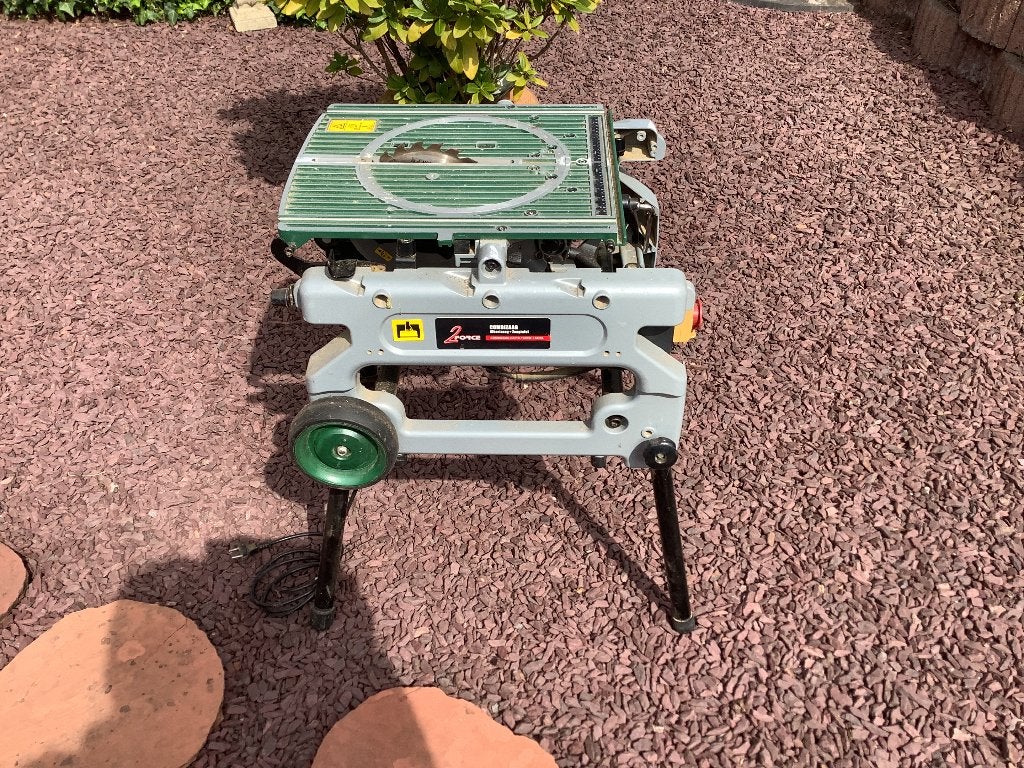 2-force combizaag afkortzaag plus zaagtafel cz210 1400W, Ophalen, Gebruikt, 2force, Overige typen
