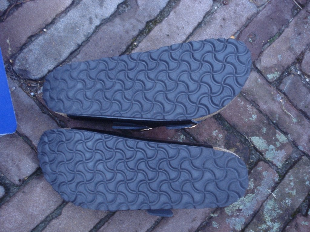 BIRKENSTOCK DOUBLE BIG BUCKLE ZWART 40 GRATIS VERZENDING, Kleding | Dames, Slippers, Verzenden, Zwart, Nieuw