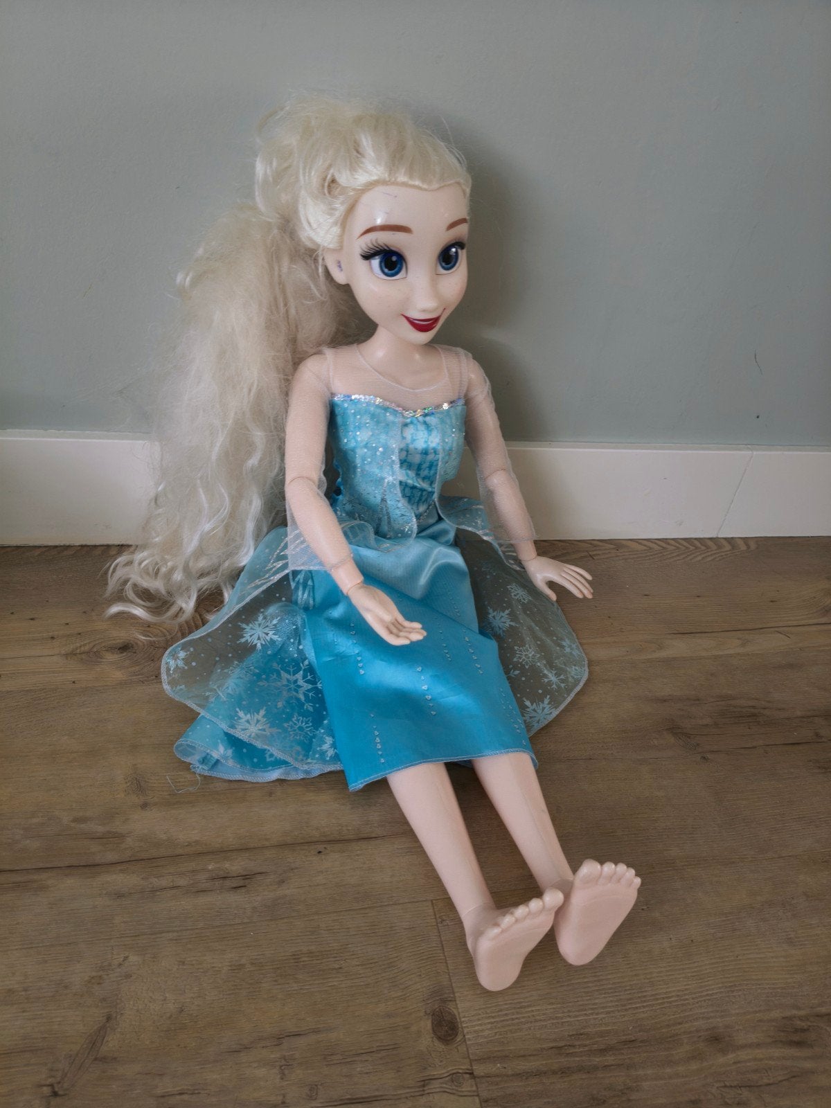 Grote Elsa pop (81cm) - Frozen, Ophalen, Zo goed als nieuw, Overige typen