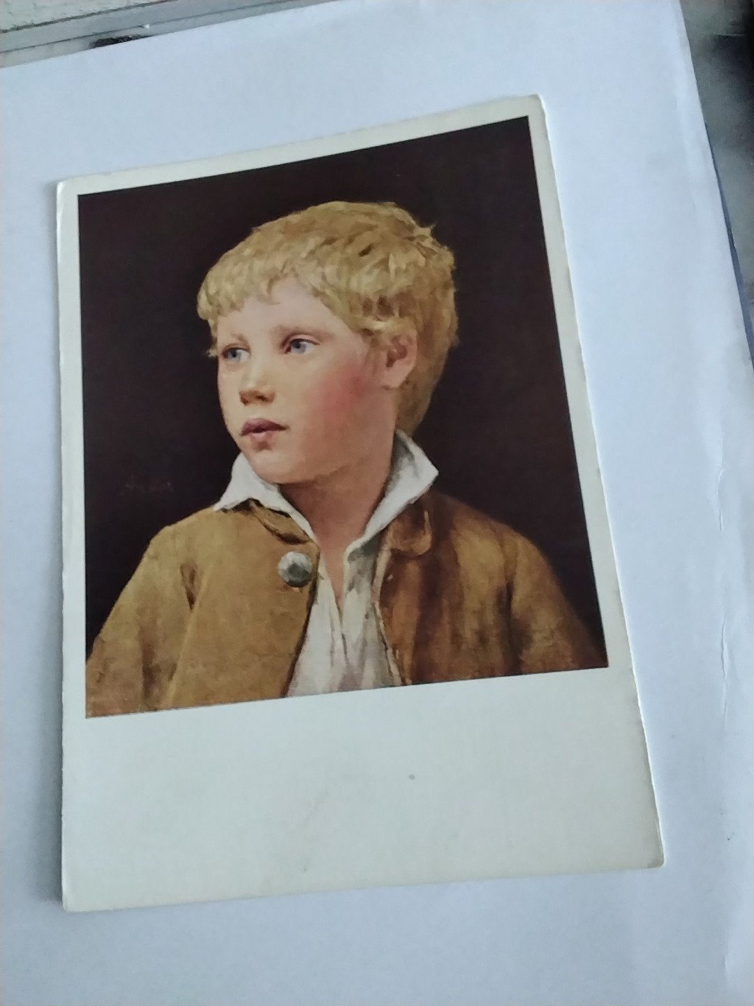 Albert ANKER:  KNABENKOPF, Ophalen of Verzenden, Sterren en Beroemdheden