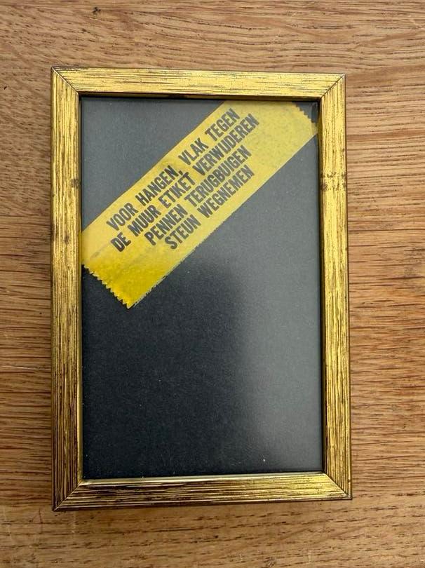 Vintage klein messing fotolijstje Jyden, Ophalen of Verzenden, Gebruikt