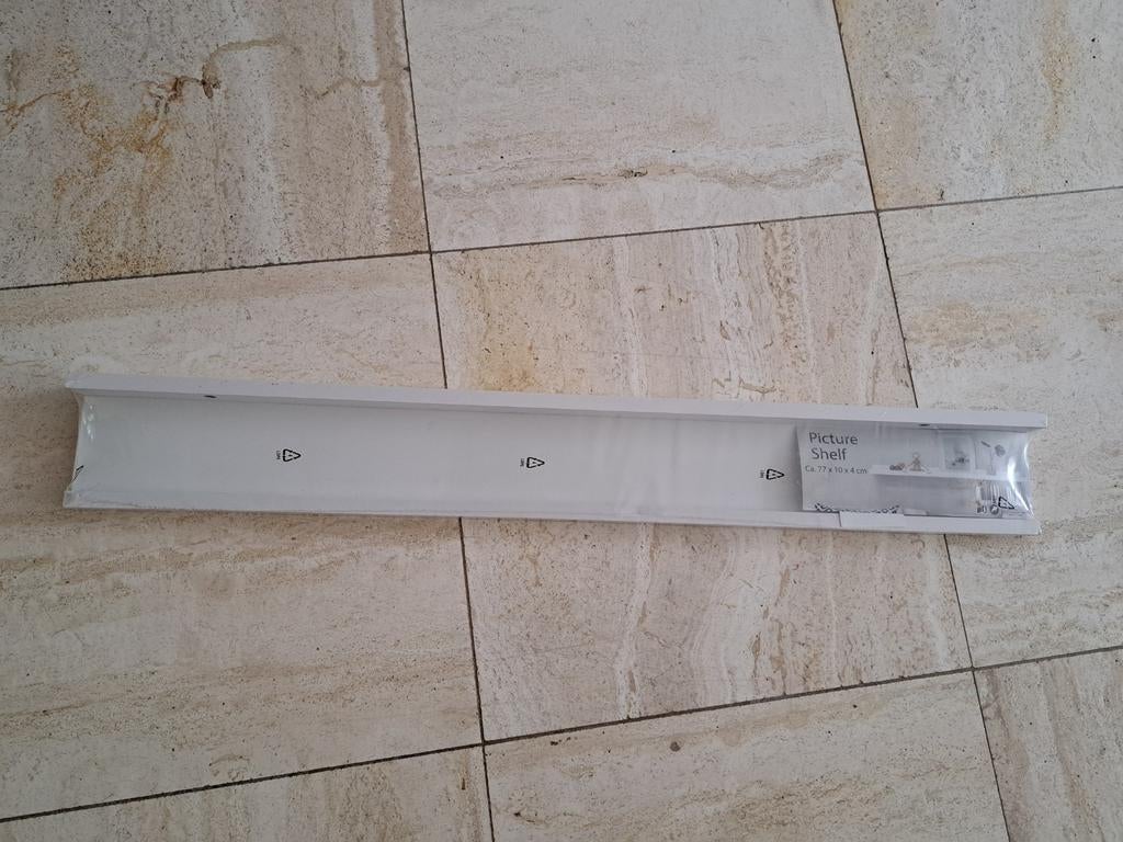 Nieuwe witte fotoplank / wandplank (77x10x4 cm), Ophalen, Nieuw