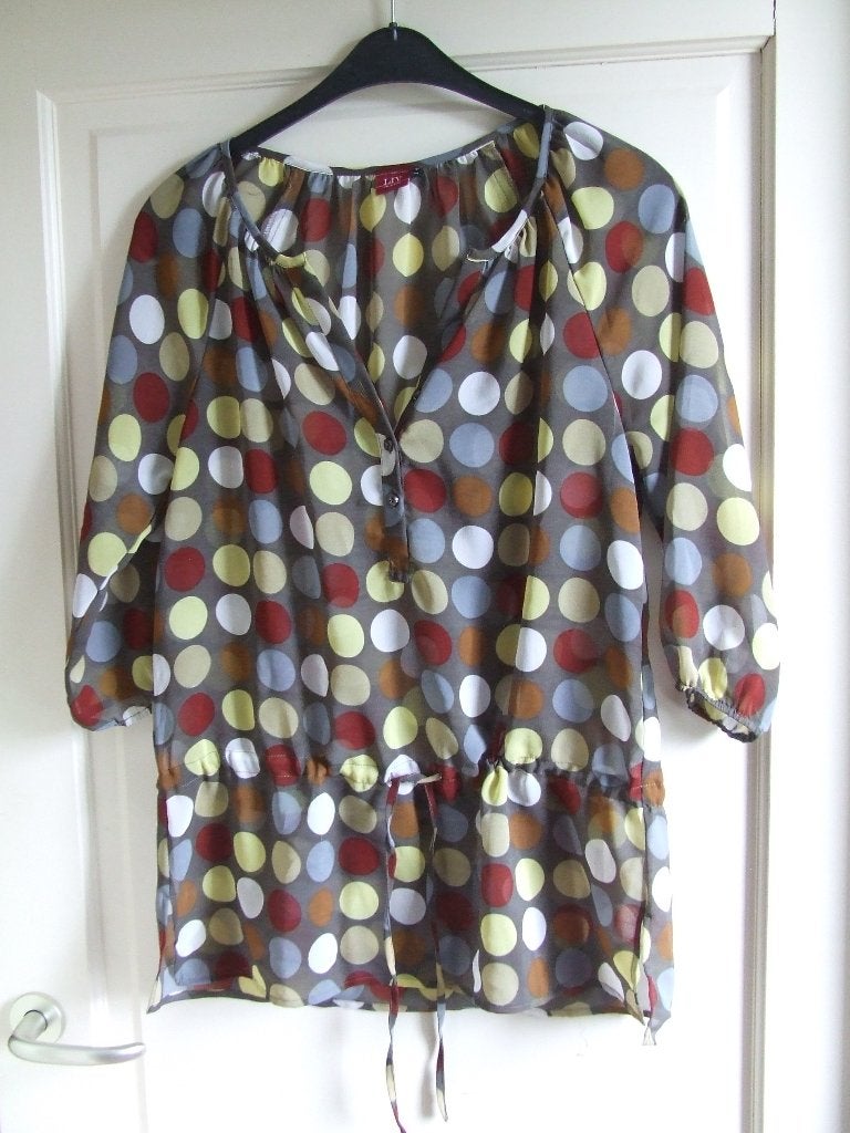 Liv zgan tuniekblouse met polkadots M/40, Maat 38/40 (M), Overige kleuren, Ophalen of Verzenden, Zo goed als nieuw