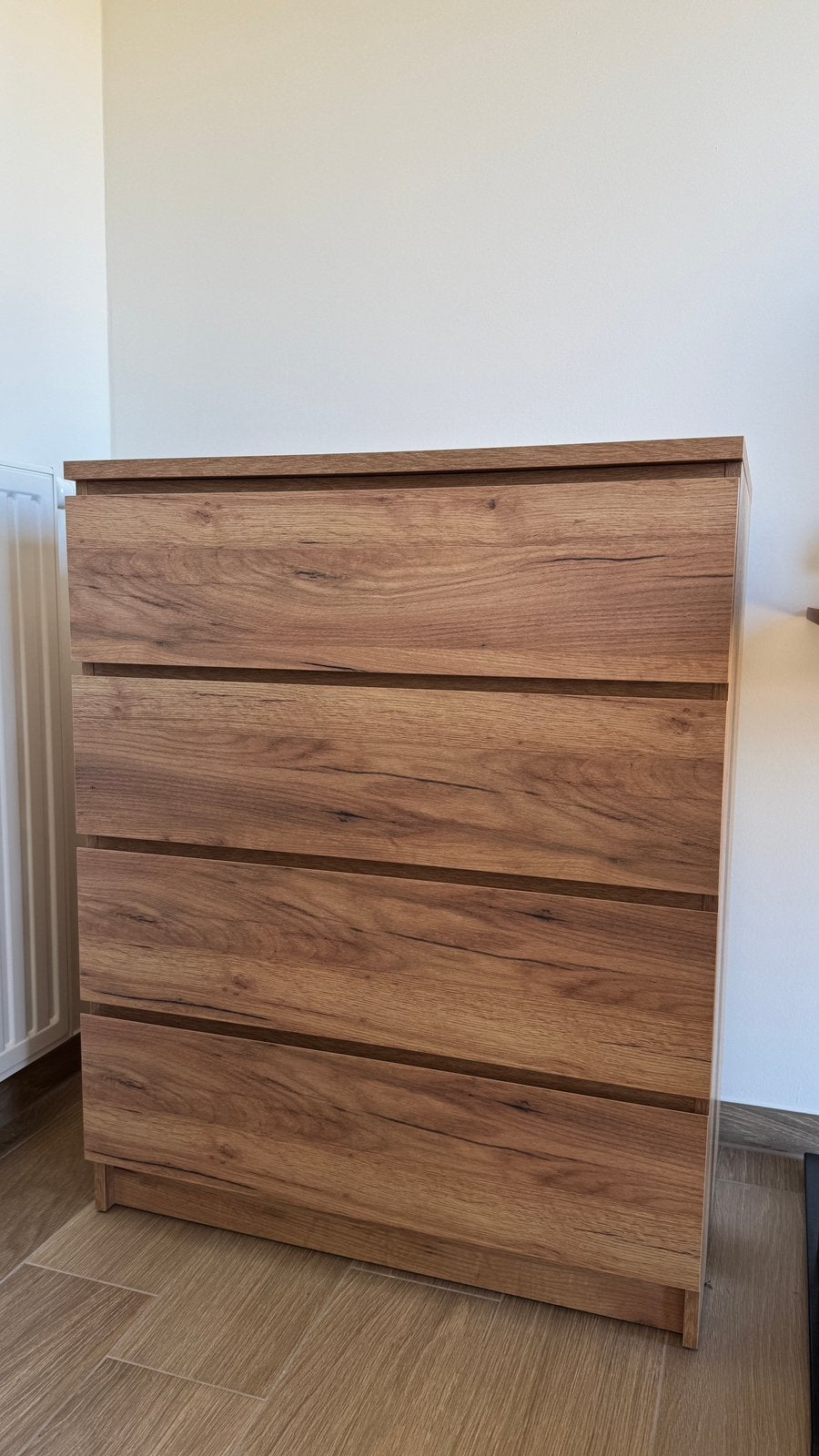 Commode, dressoir 4 lades Jysk, Ophalen, 100 tot 150 cm, Zo goed als nieuw, Minder dan 100 cm