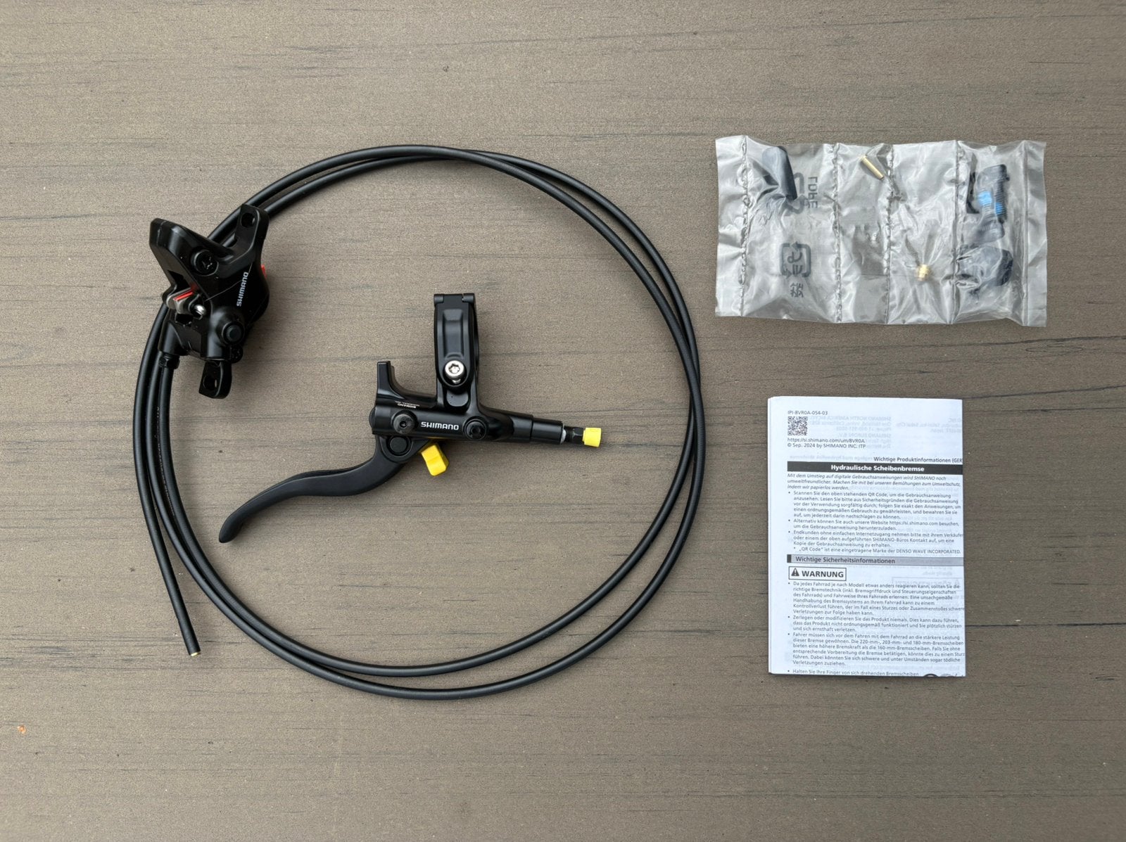 Shimano BL-M4100-R Hydraulische disc rem - rechts, Fietsen en Brommers, Fietsonderdelen, Ophalen, Zo goed als nieuw