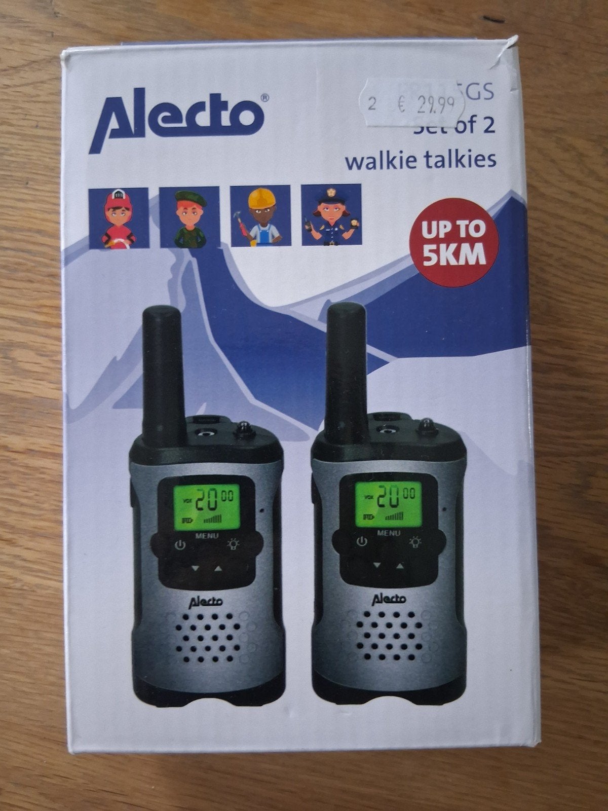 Alecto FR115GS, Ophalen, Nieuw, Portofoon of Walkie-talkie, Met broekklem