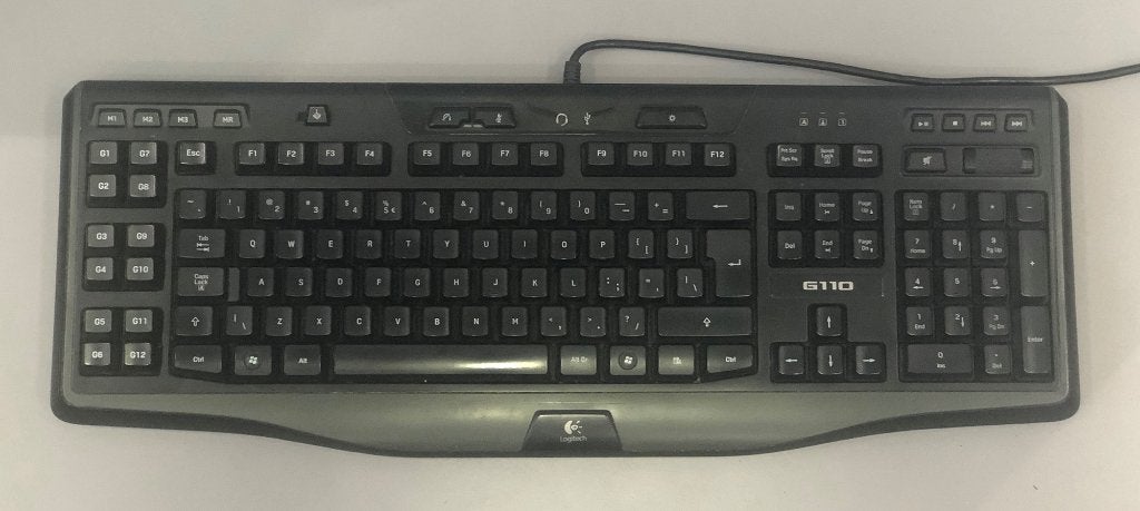 Logitech G110 gaming keyboard, Computers en Software, Toetsenborden, Gebruikt, Logitech, Ophalen of Verzenden, Gaming toetsenbord