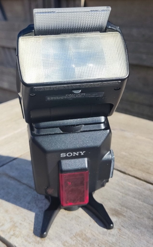 Sony HVL-F56AM programma-flitser voor alpha-spiegelreflex, Draadloos, Externe flitser, Ophalen of Verzenden, Zo goed als nieuw