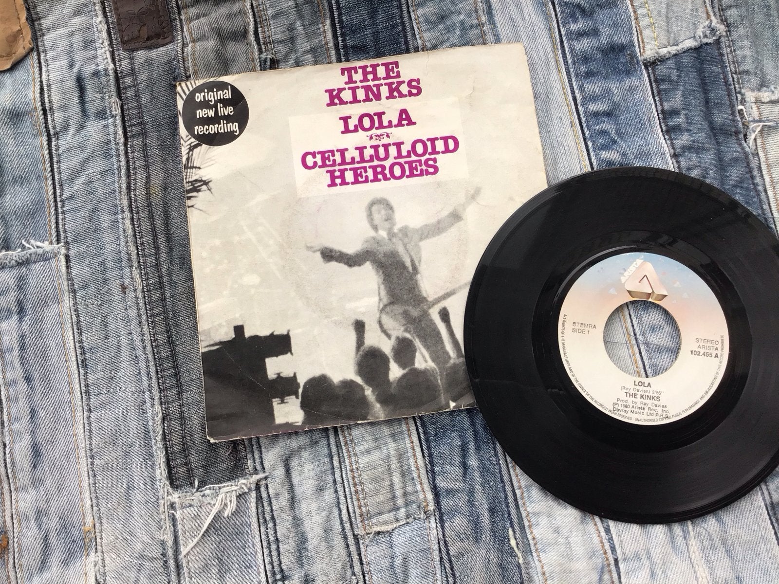 The Kinks - Lola / Celluloid Heroes 7 inch vinyl single, Gebruikt, Originele persing, 7 inch, Ophalen of Verzenden