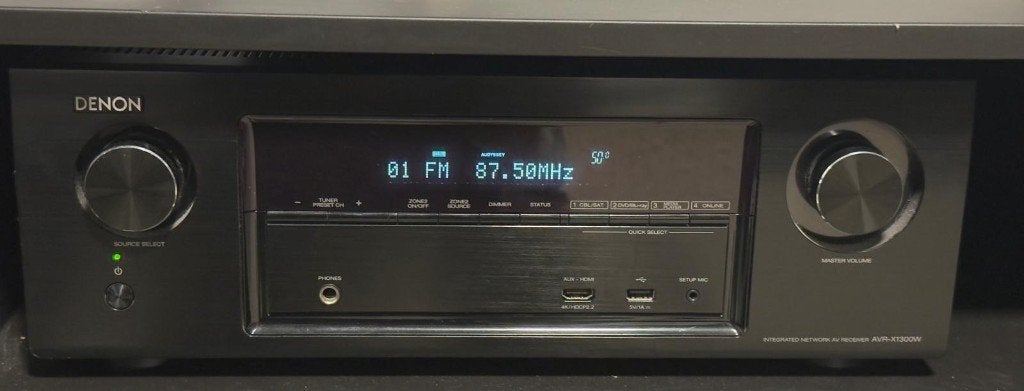 Denon AVR-X1300W Amplifier + EQ mic + Afstandsbediening, Denon, Ophalen of Verzenden, Zo goed als nieuw, 120 watt of meer