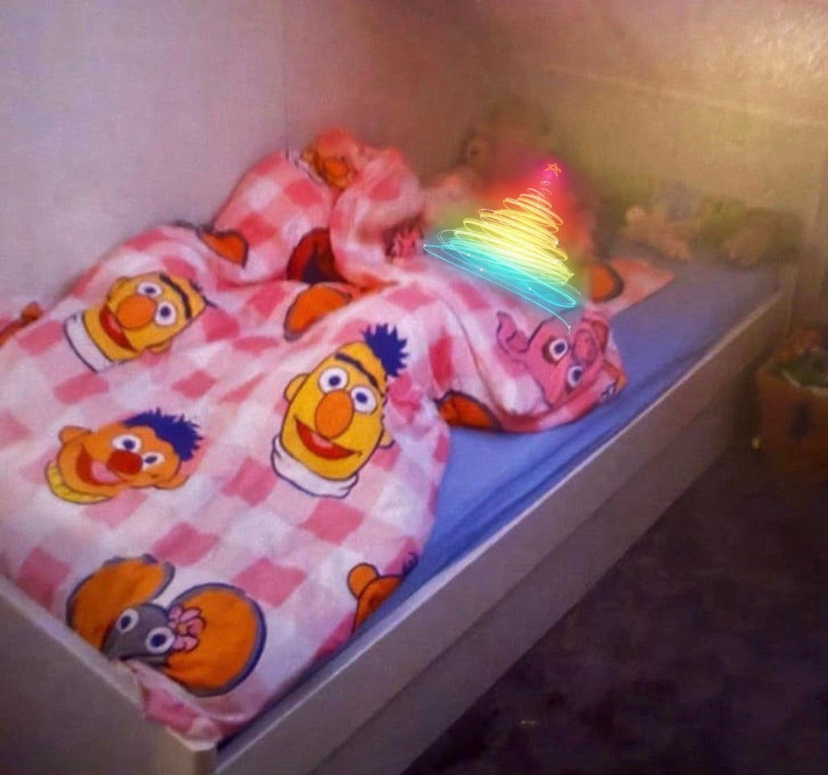 1 persoonsbed te koop, Kinderen en Baby's, Ophalen, 85 tot 100 cm, Zo goed als nieuw, Matras