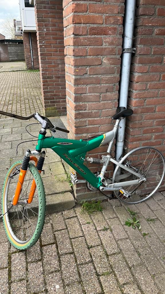 Raleigh fiets, Fietsen en Brommers, Fietsen | Crossfietsen en BMX, Ophalen of Verzenden, Zo goed als nieuw, Staal, Minder dan 16 inch