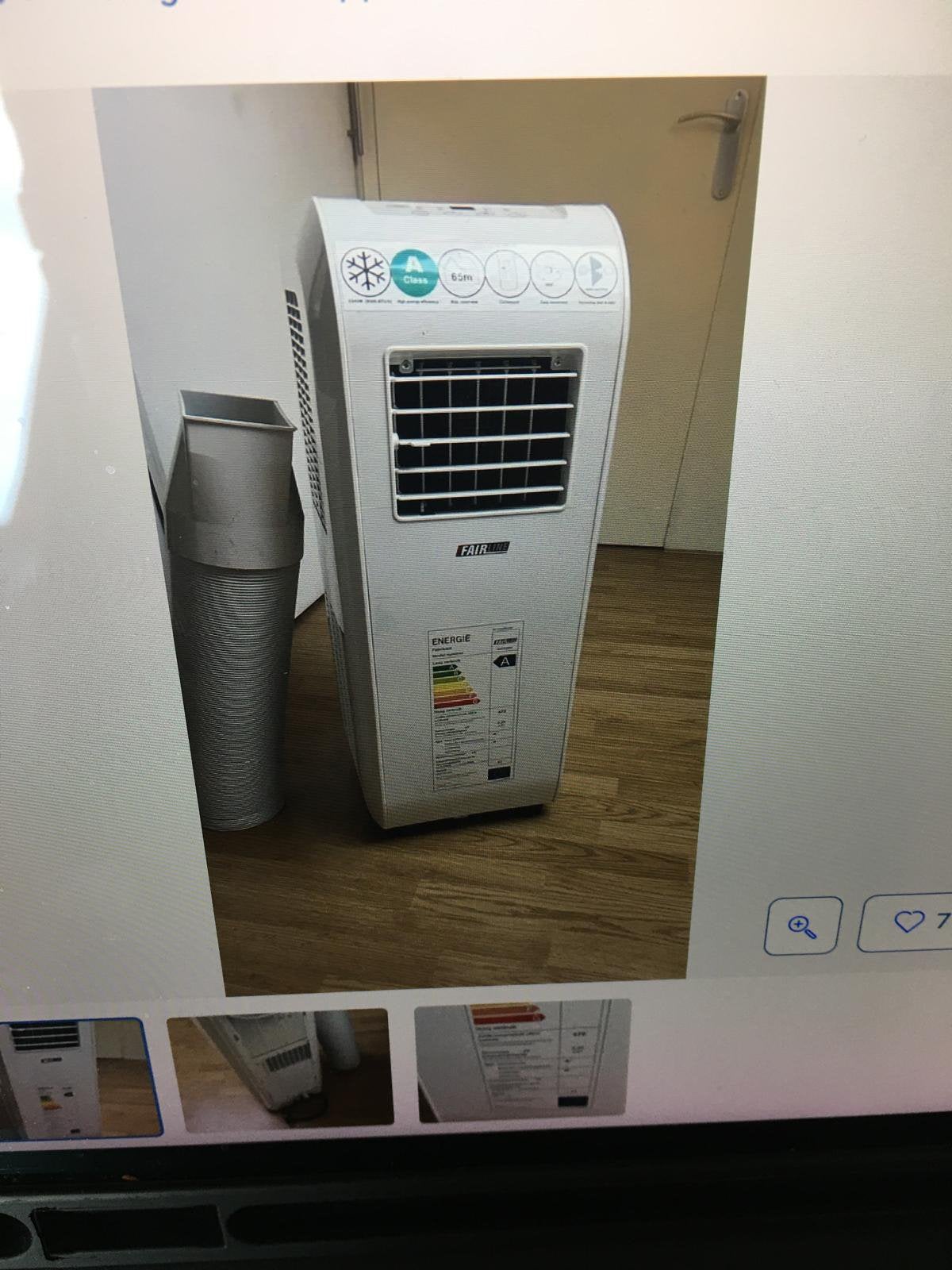Fairline Airco, Witgoed en Apparatuur, Ophalen, Gebruikt, Minder dan 60 m³, 2 snelheden