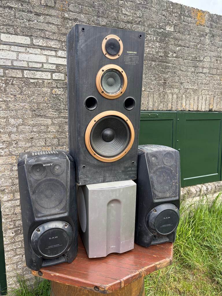 Infinity, Sony, Samsung speakerset, Ophalen, Gebruikt, Subwoofer, Sony
