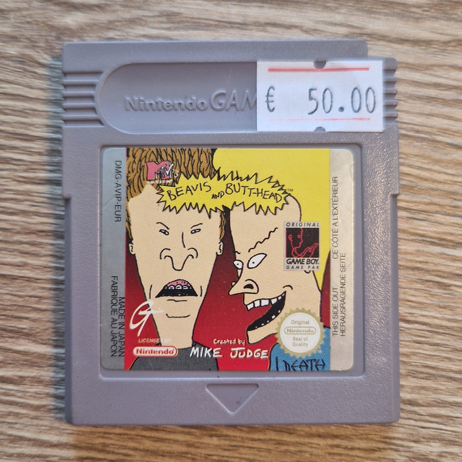 Beavis and Butt-head Gameboy classic PAL, 1 speler, Ophalen of Verzenden, Zo goed als nieuw, Role Playing Game (Rpg)