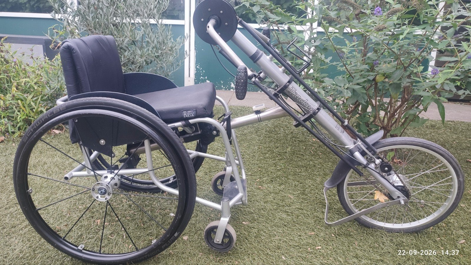 RGK rolstoel met Tracker Handbike, Ophalen, Gebruikt, Handbewogen rolstoel