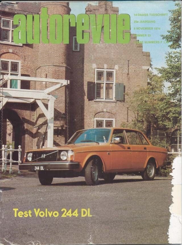 Autorevue 23 1974 : Volvo 244 DL - Formule 1 1975, Boeken, Ophalen of Verzenden, Gelezen, Volvo