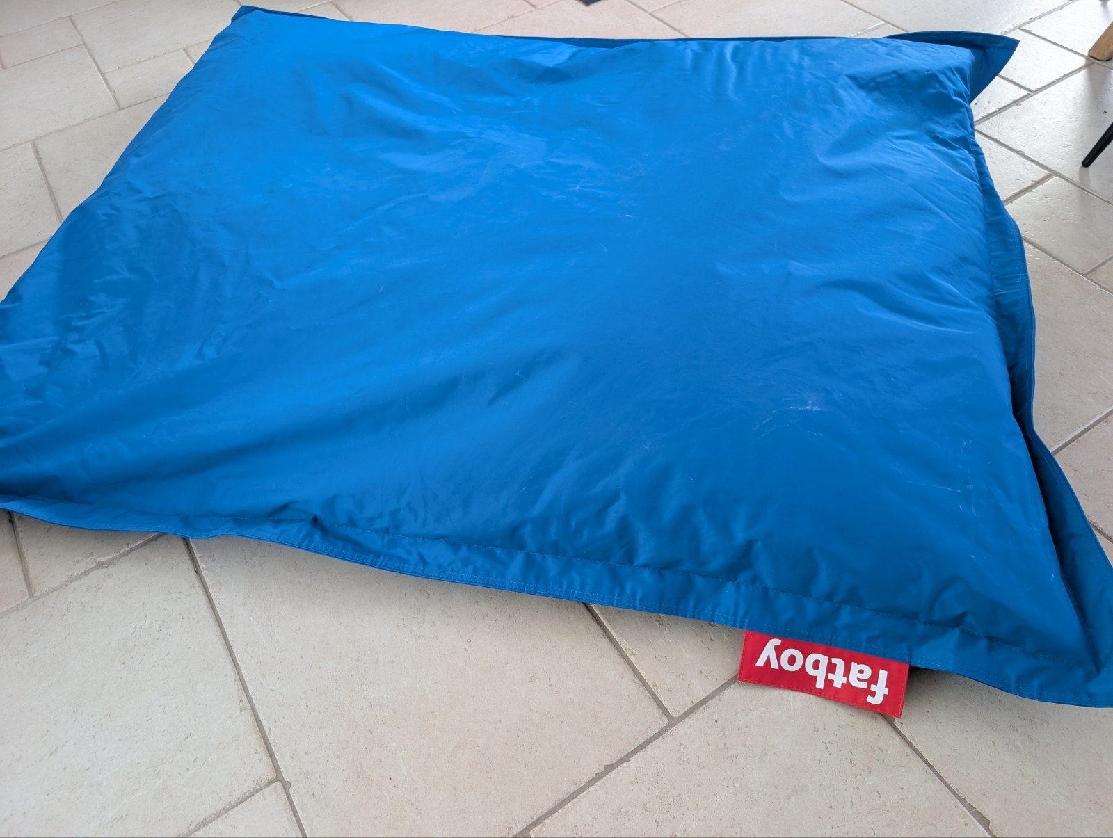 Fatboy zitzak - Blauw 1.80-1.40 cm, Ophalen, Gebruikt, Blauw, Zitzak