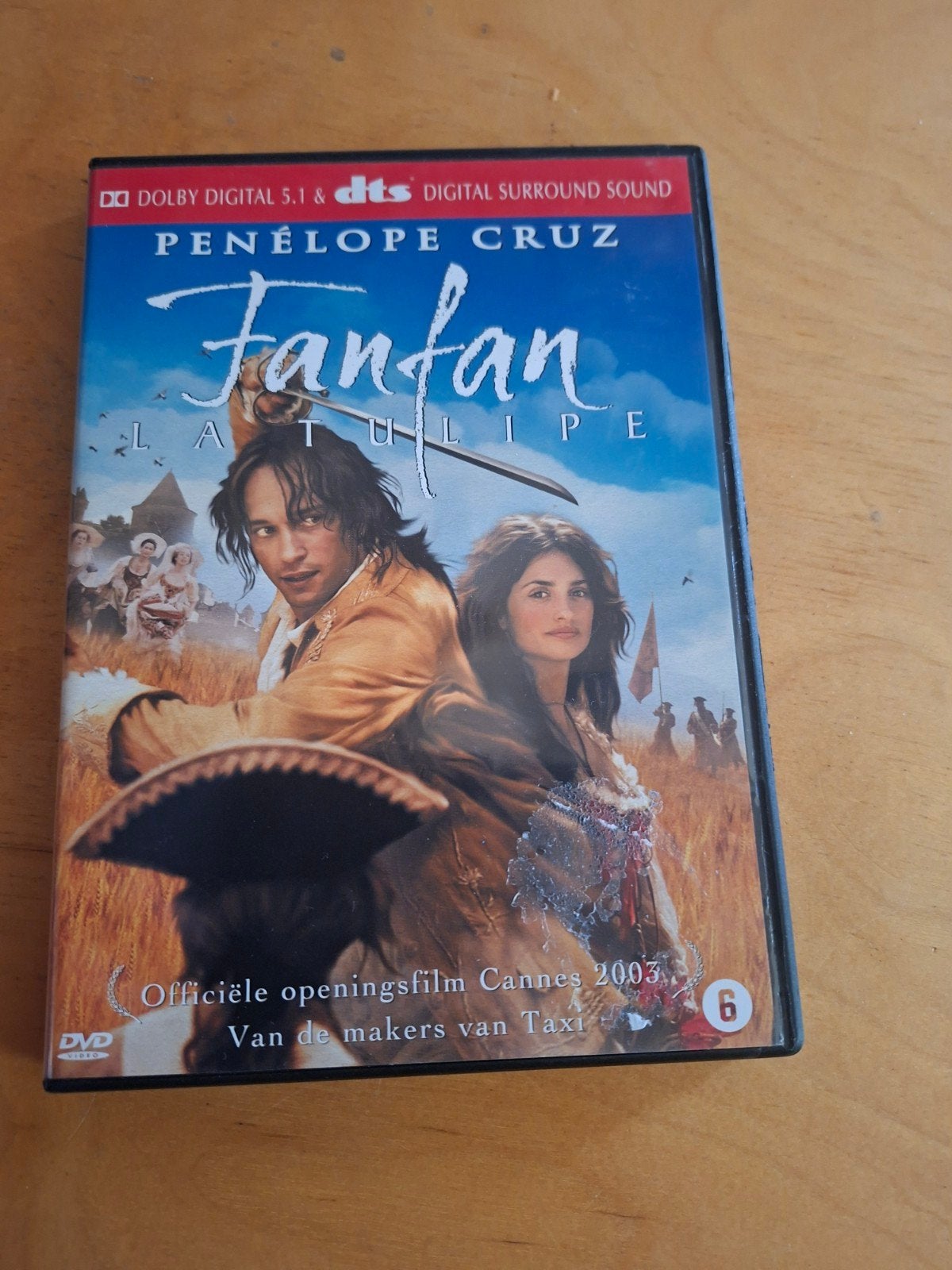 DVD Fanfan La Tulipe met Penélope Cruz, Gebruikt, Alle leeftijden, Nederlands, Ophalen of Verzenden
