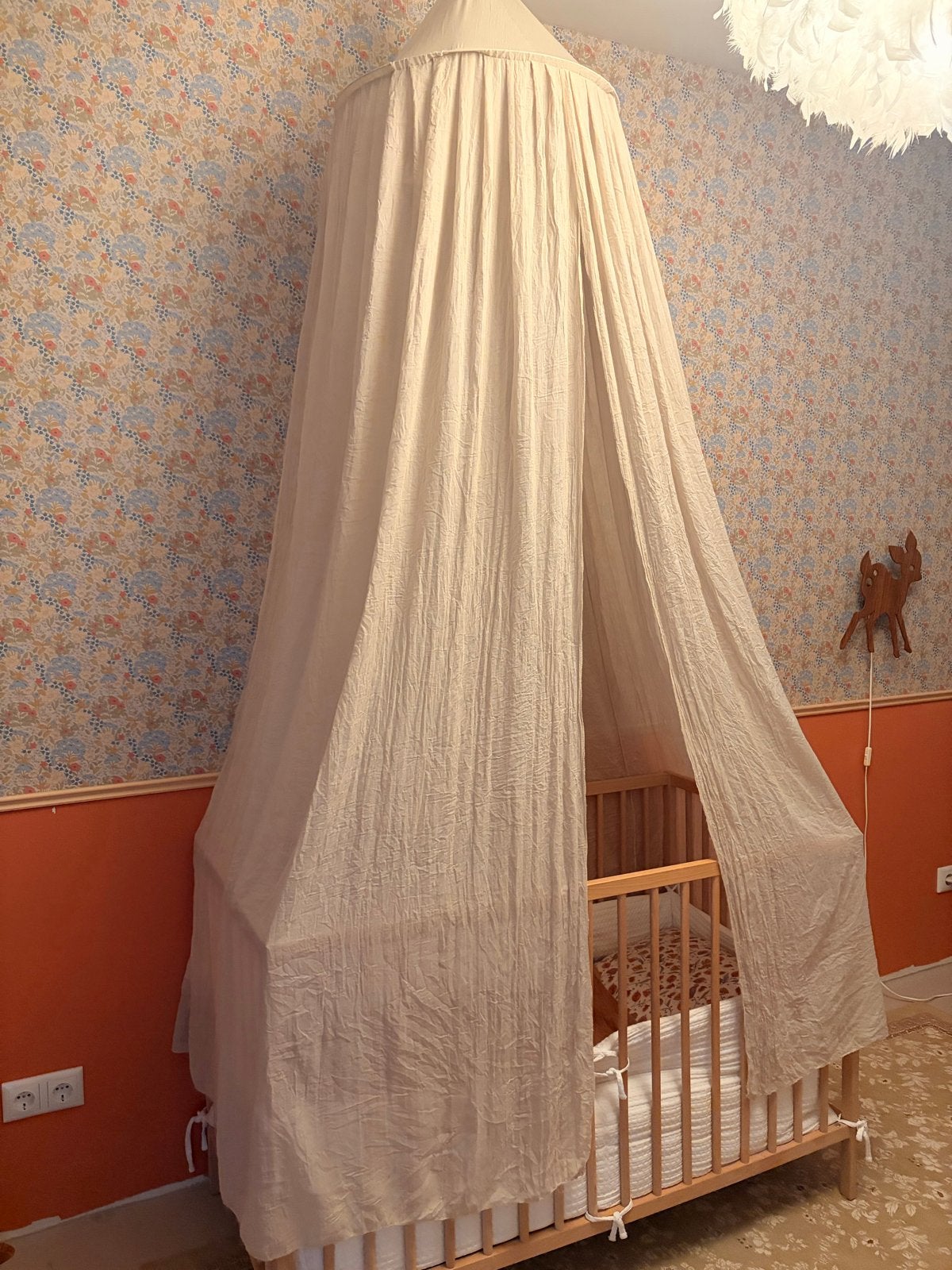 IKEA Sniglar ledikant met Aerosleep matras en HEMA dekbed, Ophalen, Beige, 190 cm of minder, Zo goed als nieuw