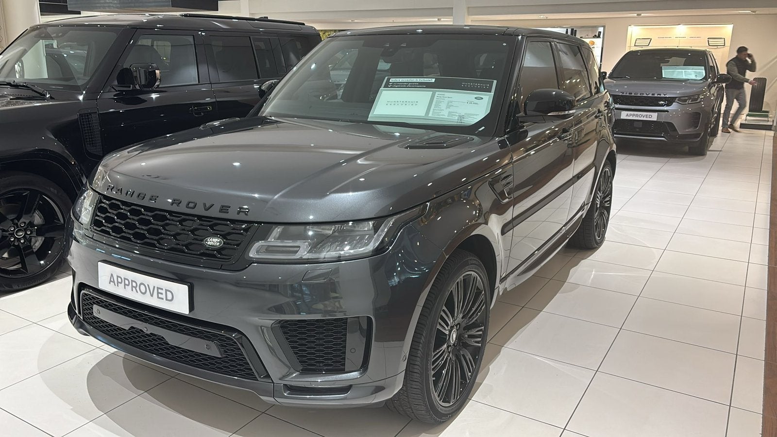 Range Rover Sport P400e autobiography APPROVED GARANTIE, Auto's, Automaat, 404 pk, Zwart, 2500 kg
