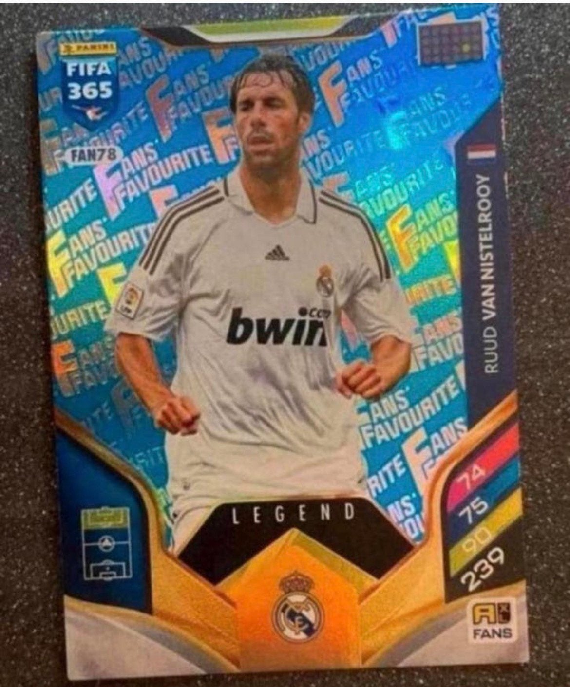 Panini Fifa365 2026 BLUE PAR. FANS’ FAV. LEGEND V.NISTELROOY, Verzenden, Zo goed als nieuw, Plaatje