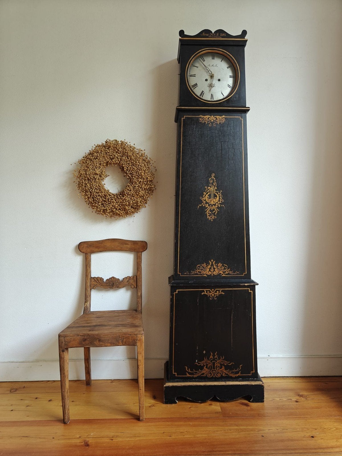 Antieke Zweedse Mora klok (1805)., Antiek en Kunst, Antiek | Klokken, Ophalen