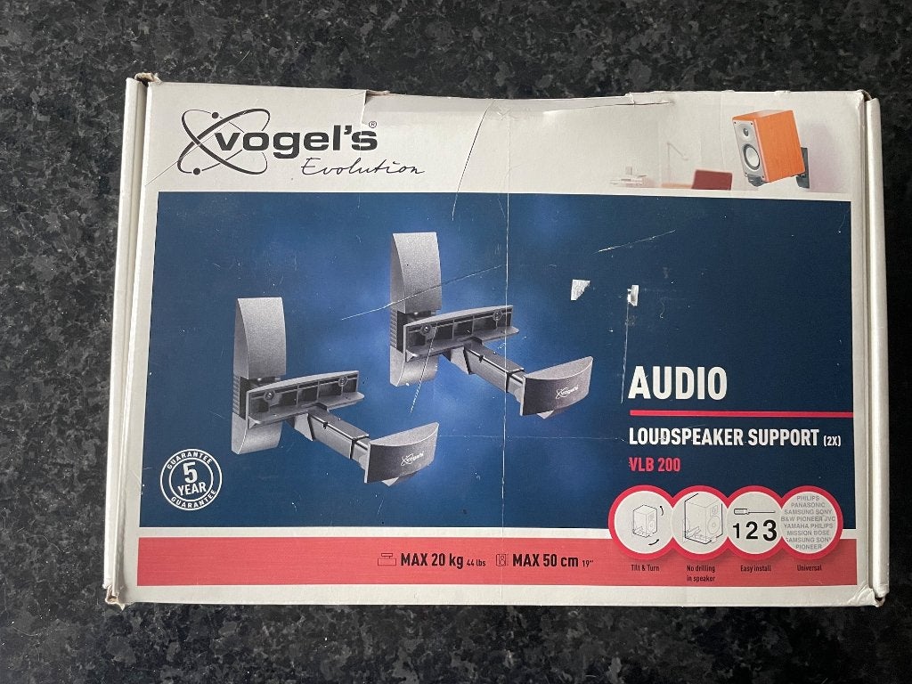Vogels VLB 200 Luidsprekerbeugels Nieuw, Ophalen of Verzenden, Nieuw
