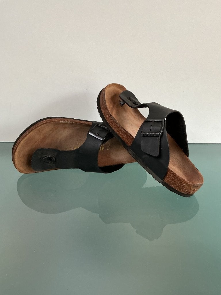 Birkenstock zwarte slippers | 41 Ramses | Gratis verzenden, Slippers, Verzenden, Zwart, Zo goed als nieuw
