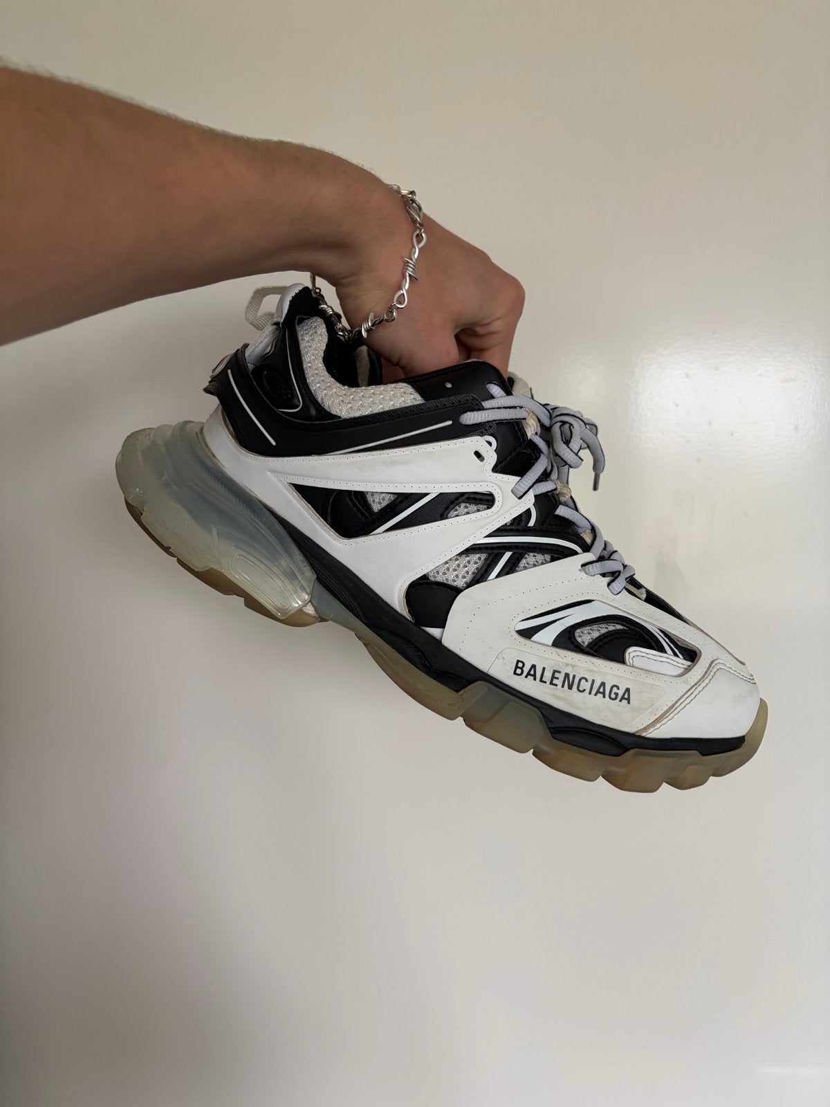 Balenciaga Track Sneakers Zwart/Wit - Maat 41, Ophalen of Verzenden, Gedragen, Zwart, Sneakers of Gympen