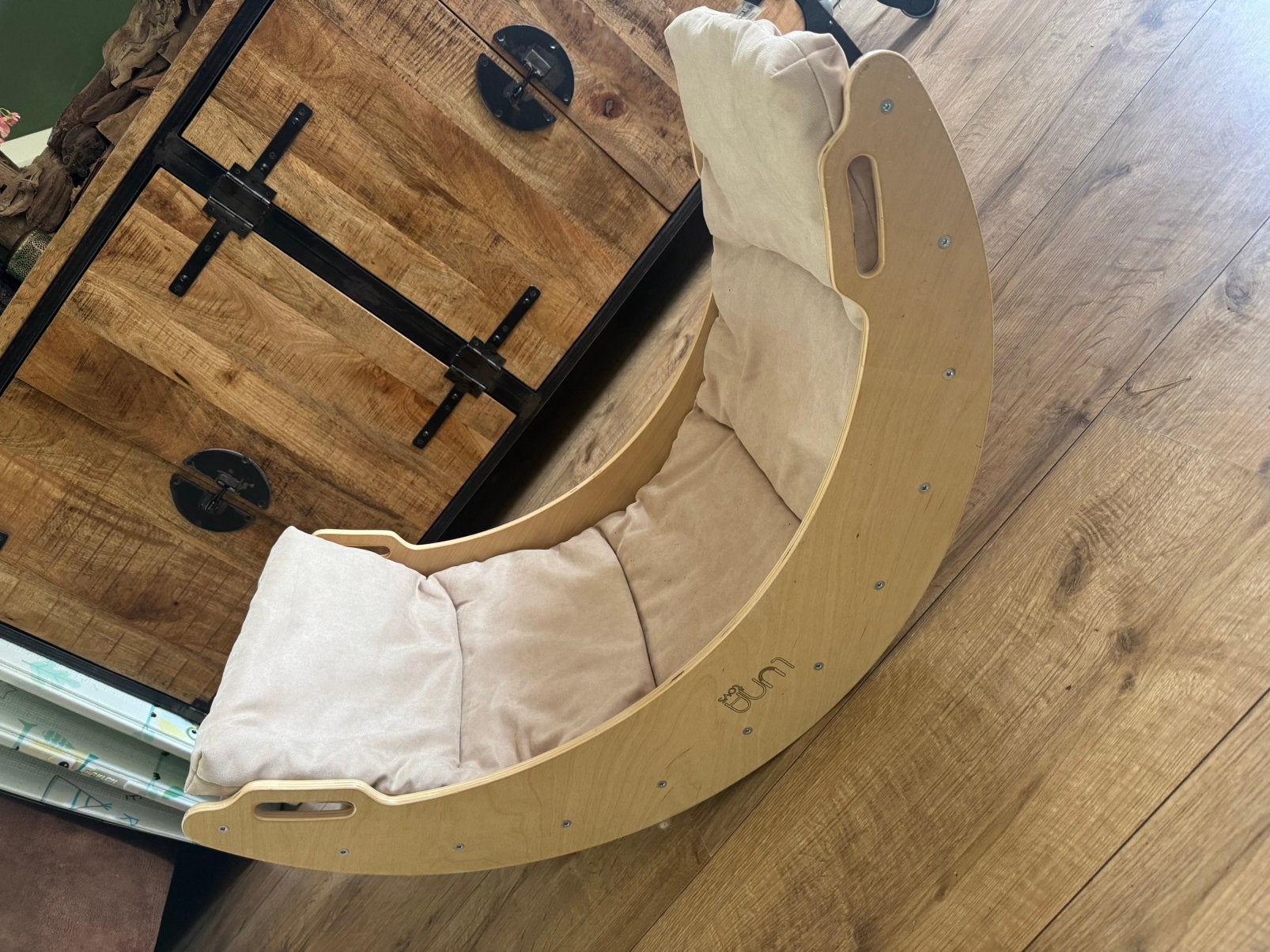 Luna Toys Houten Klimboog incl: Matras voor Schommelstoel, Ophalen, Zo goed als nieuw, Overige typen