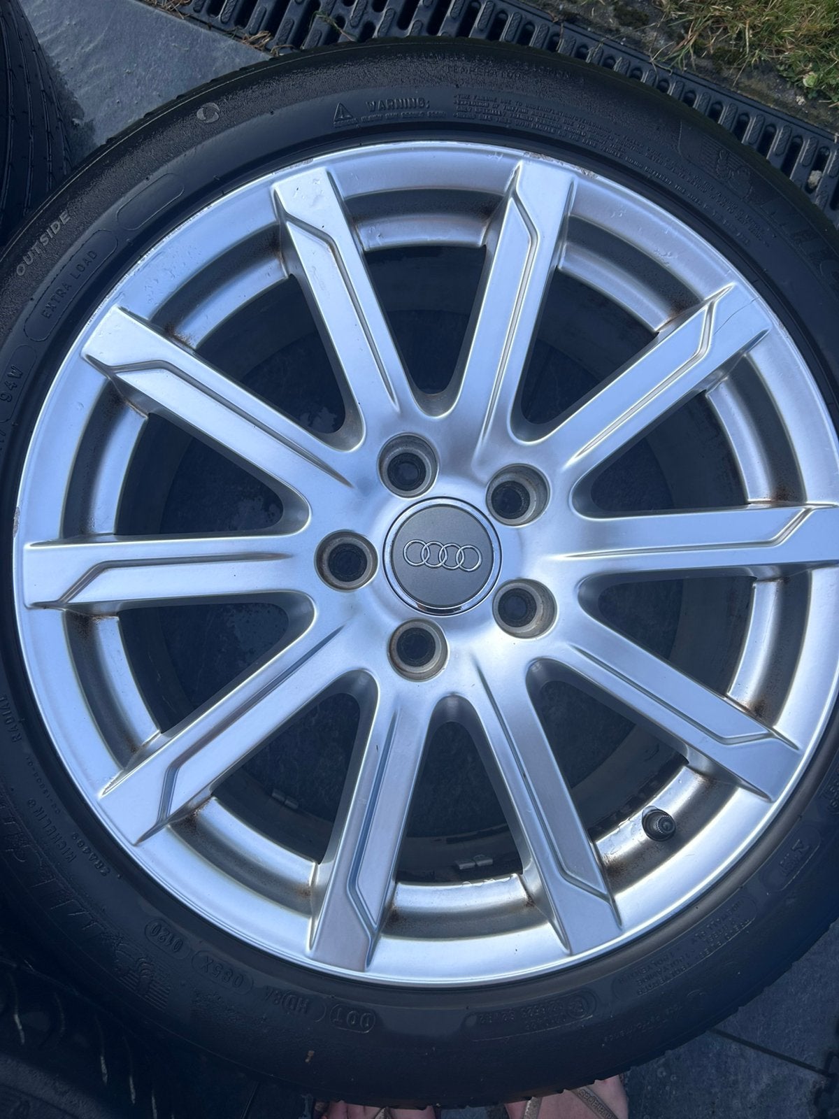 ORIGINELE LICHT METALEN AUDI VELG 17 inch, Auto-onderdelen, Banden en Velgen, Ophalen, 17 inch, Zomerbanden, 225 mm