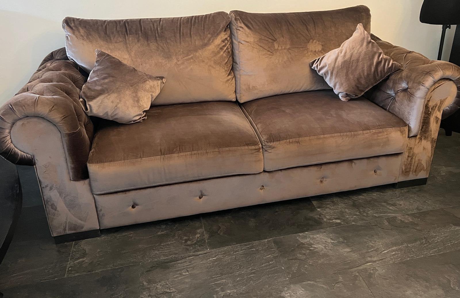 Compleet zithoek en bankstel met tafel, Ophalen