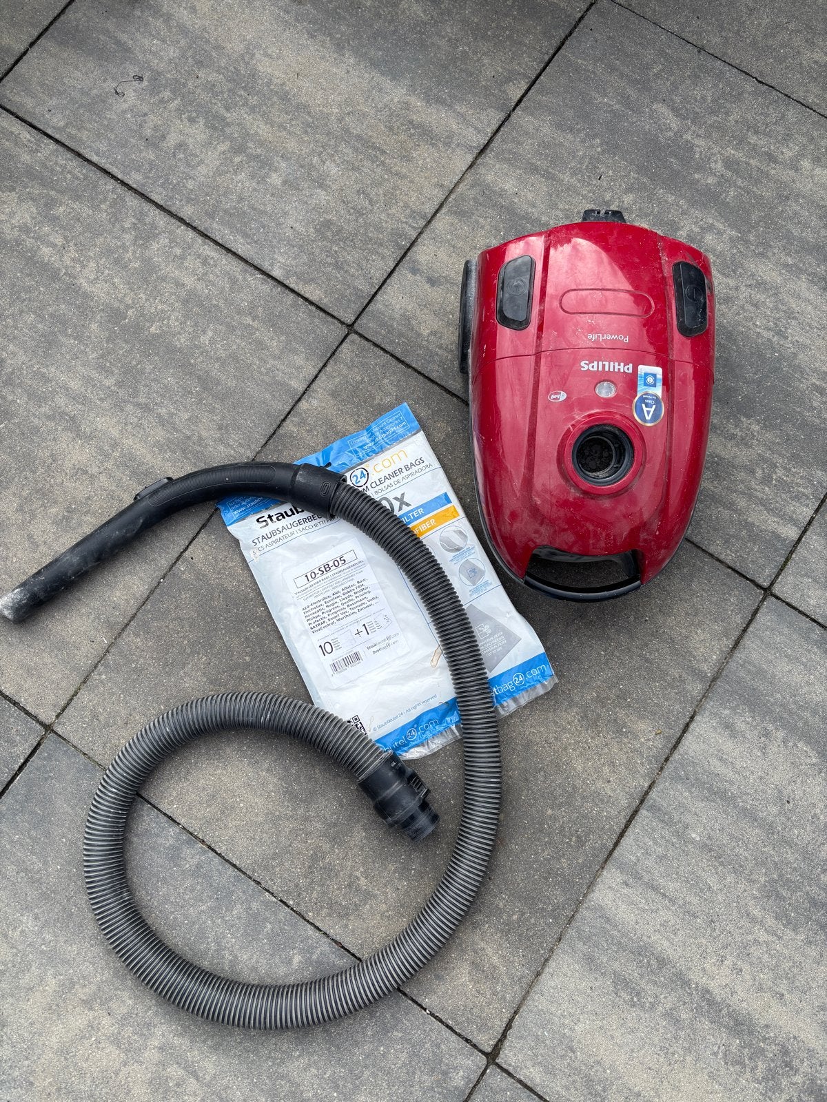 Philips stofzuiger en zakken, Gebruikt, Philips, Sledestofzuiger, Ophalen