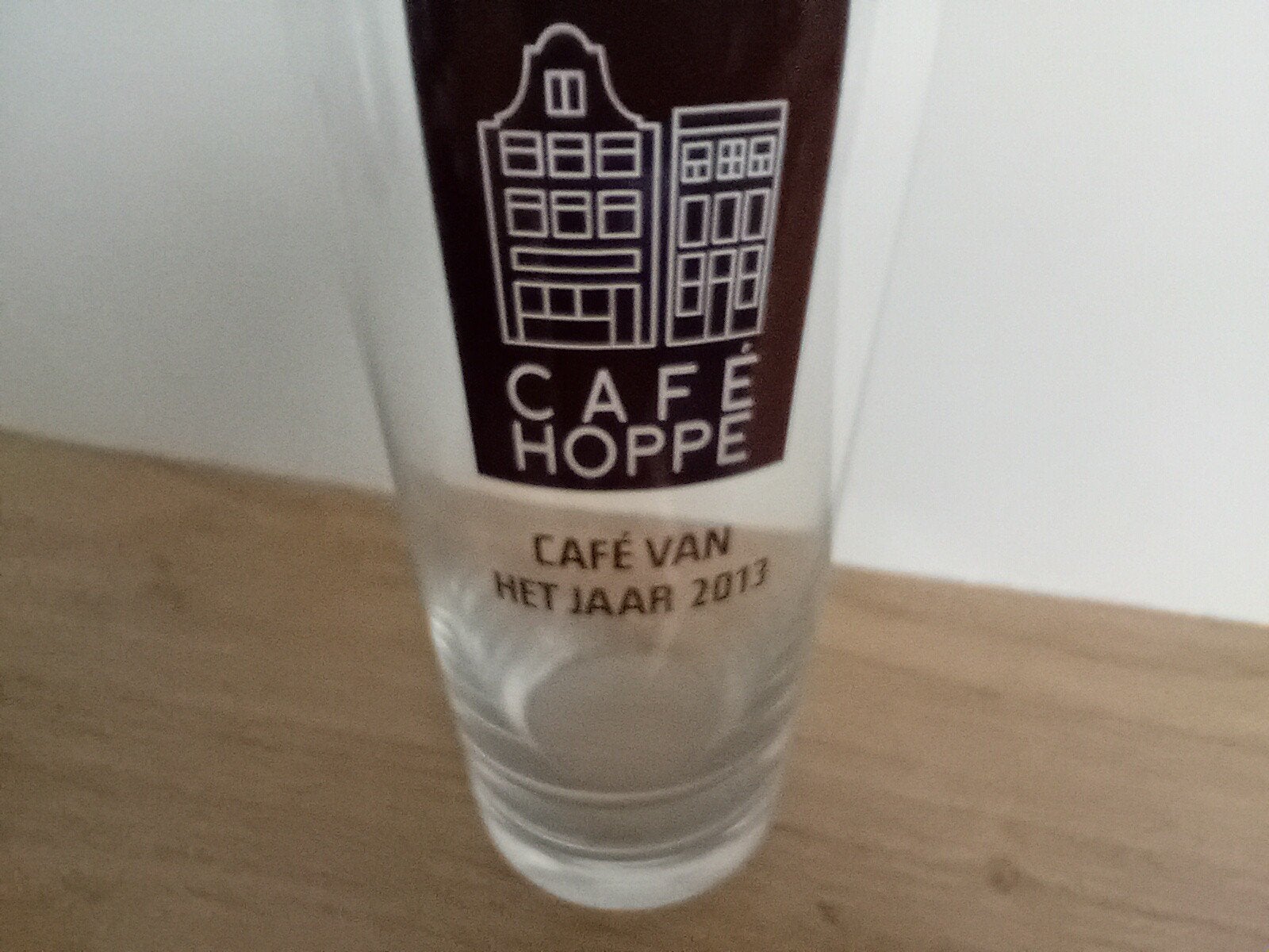 Amstel glas nummer 23 met achteropdruk, Verzamelen, Ophalen of Verzenden, Zo goed als nieuw, Glas of Glazen, Amstel